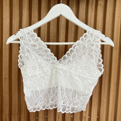 Bralette Paisley - Wit - Cup C t/m E