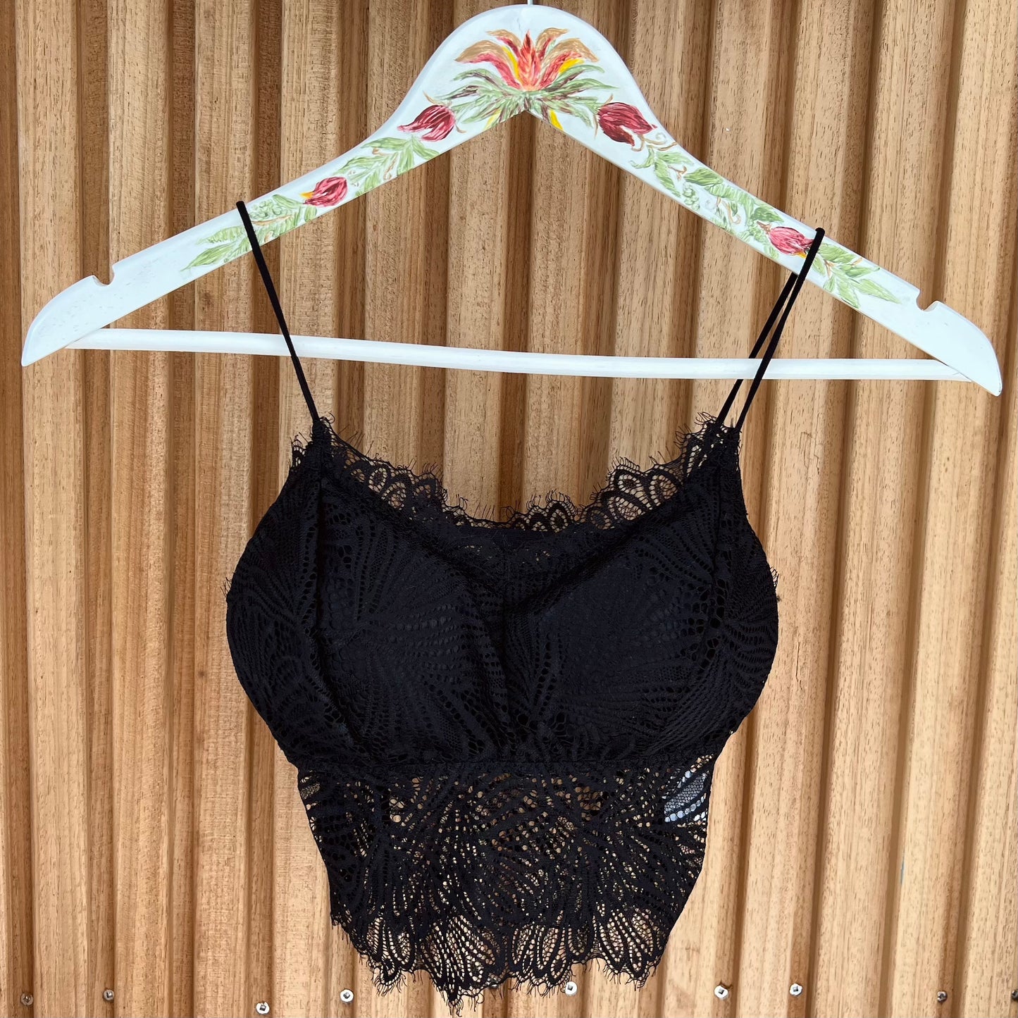 Bralette Flores - Zwart - Cup A t/m C