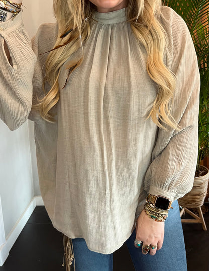 Blouse Espejo - Taupe