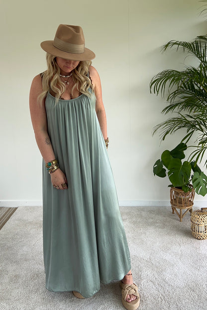 Maxi jurk Vanna - Ice green