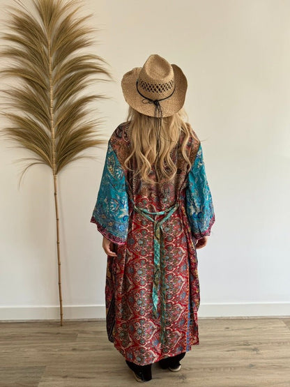 Kimono Formentera - Meerkleurig / Blauw - Corazón Boutique