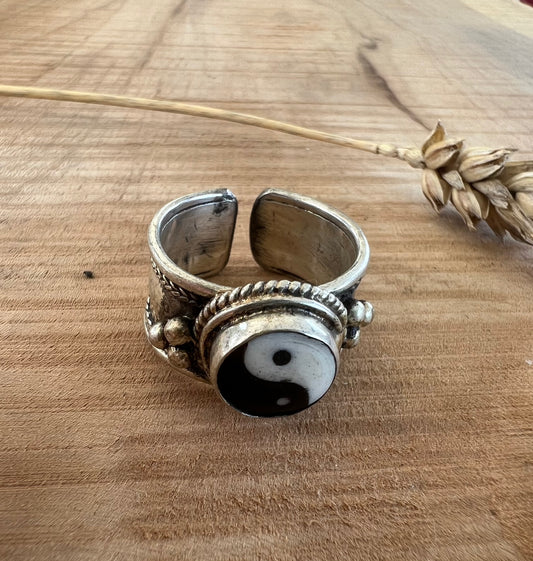 Ring Yin Yang - Zilver