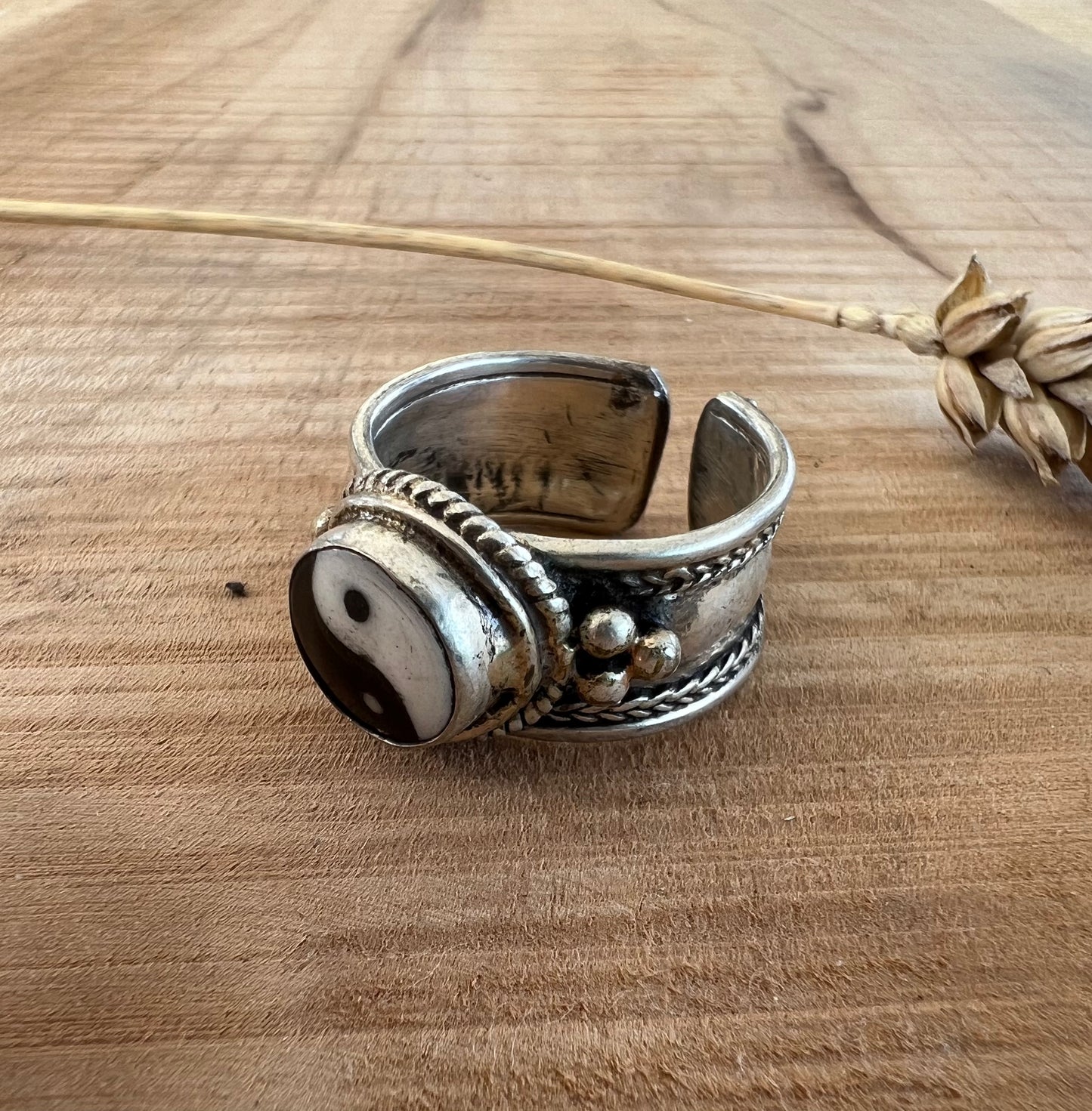 Ring Yin Yang - Zilver