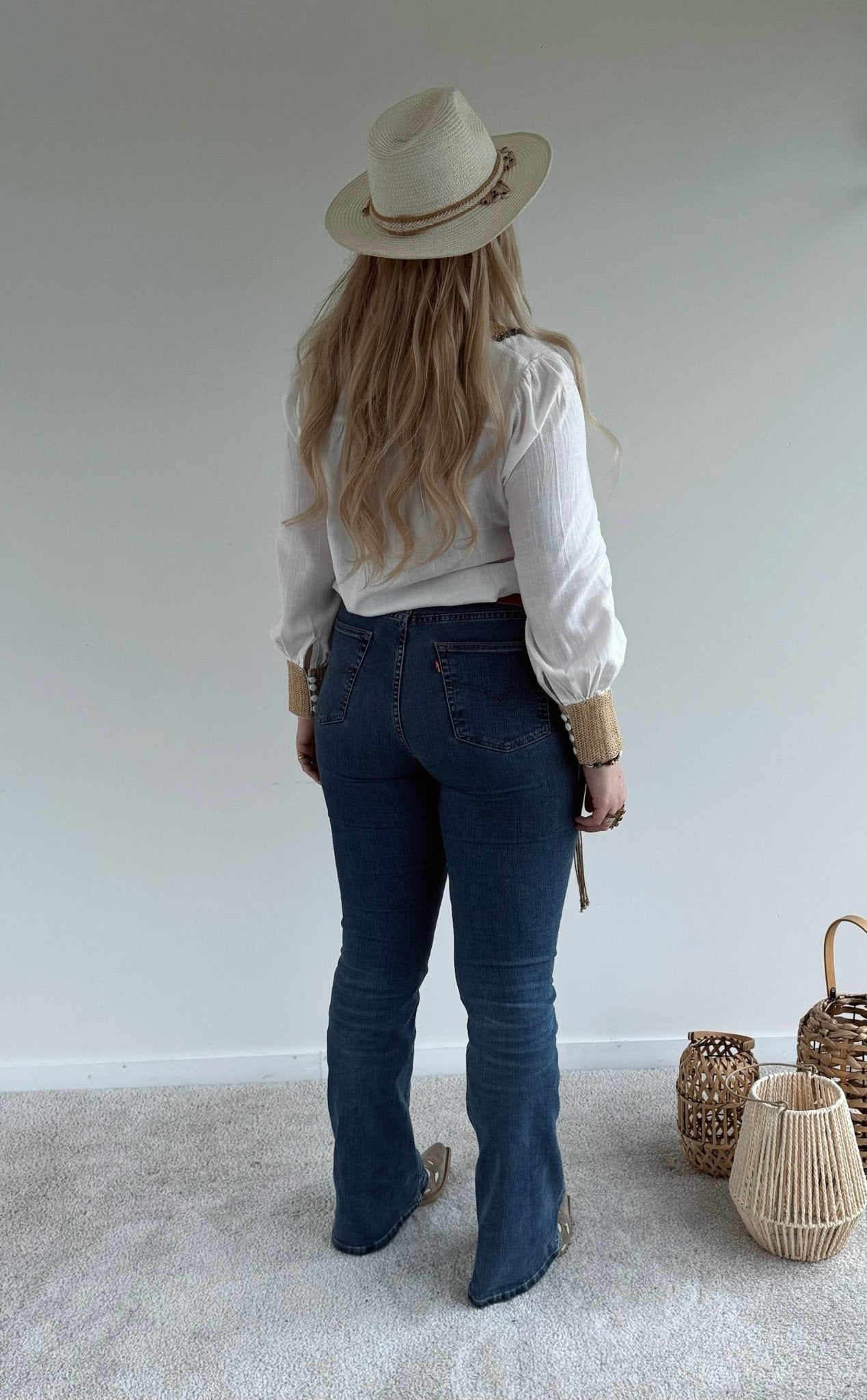 Blouse Raffia - Wit - Corazón Boutique