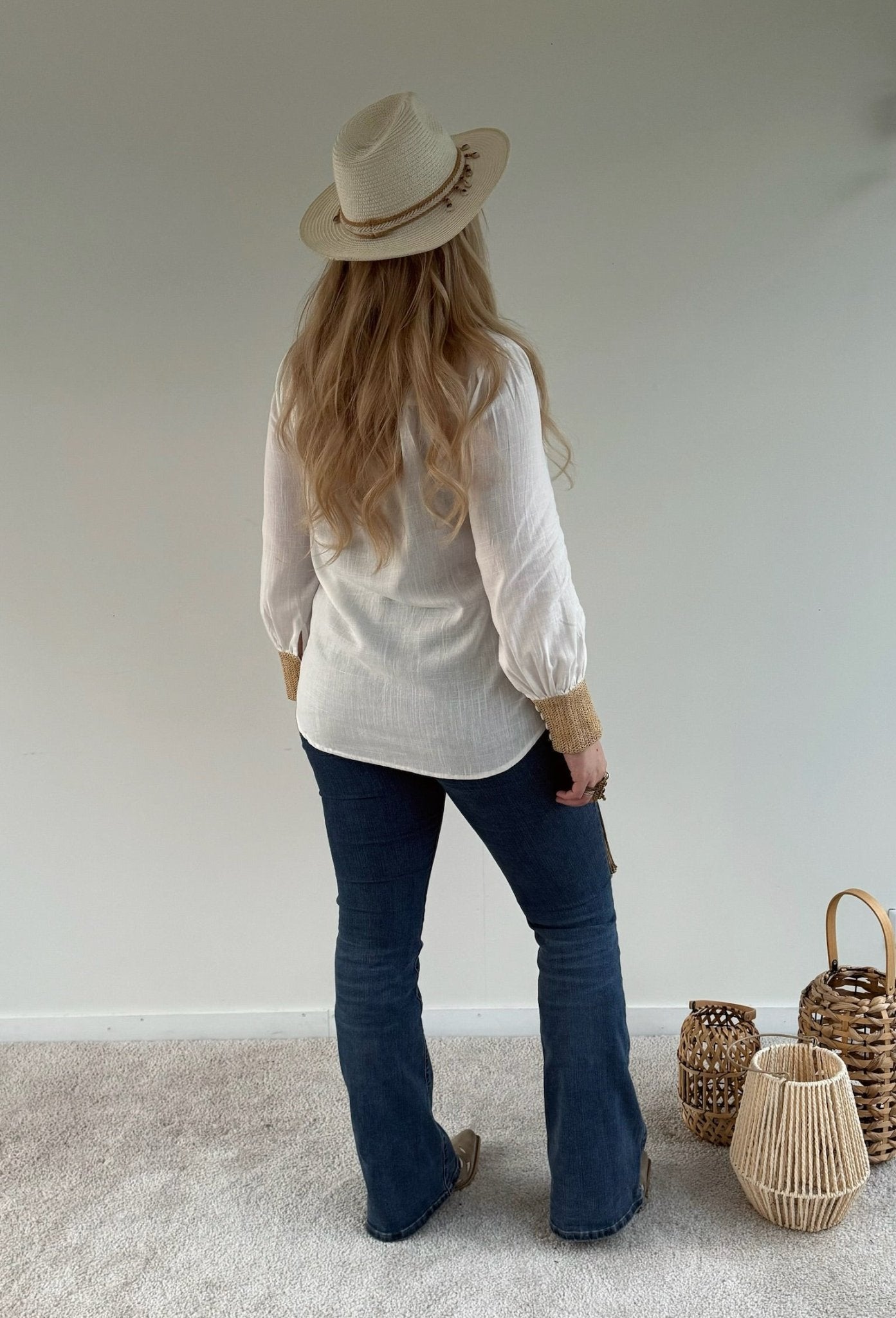 Blouse Raffia - Wit - Corazón Boutique