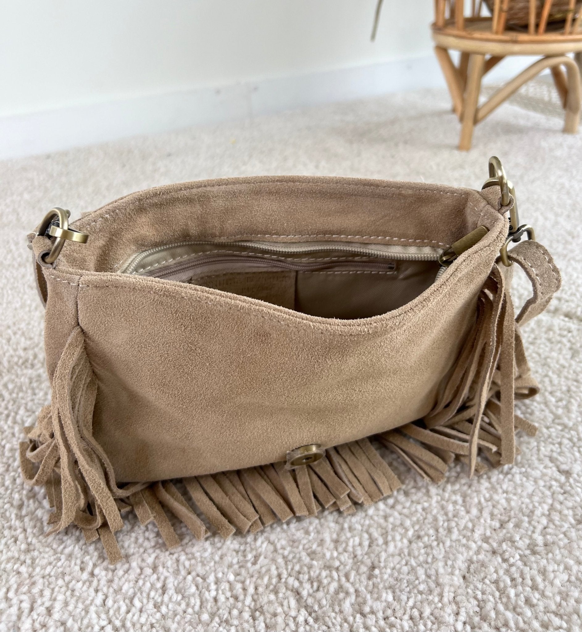 Clutch Fringe - Ecru - Corazón Boutique