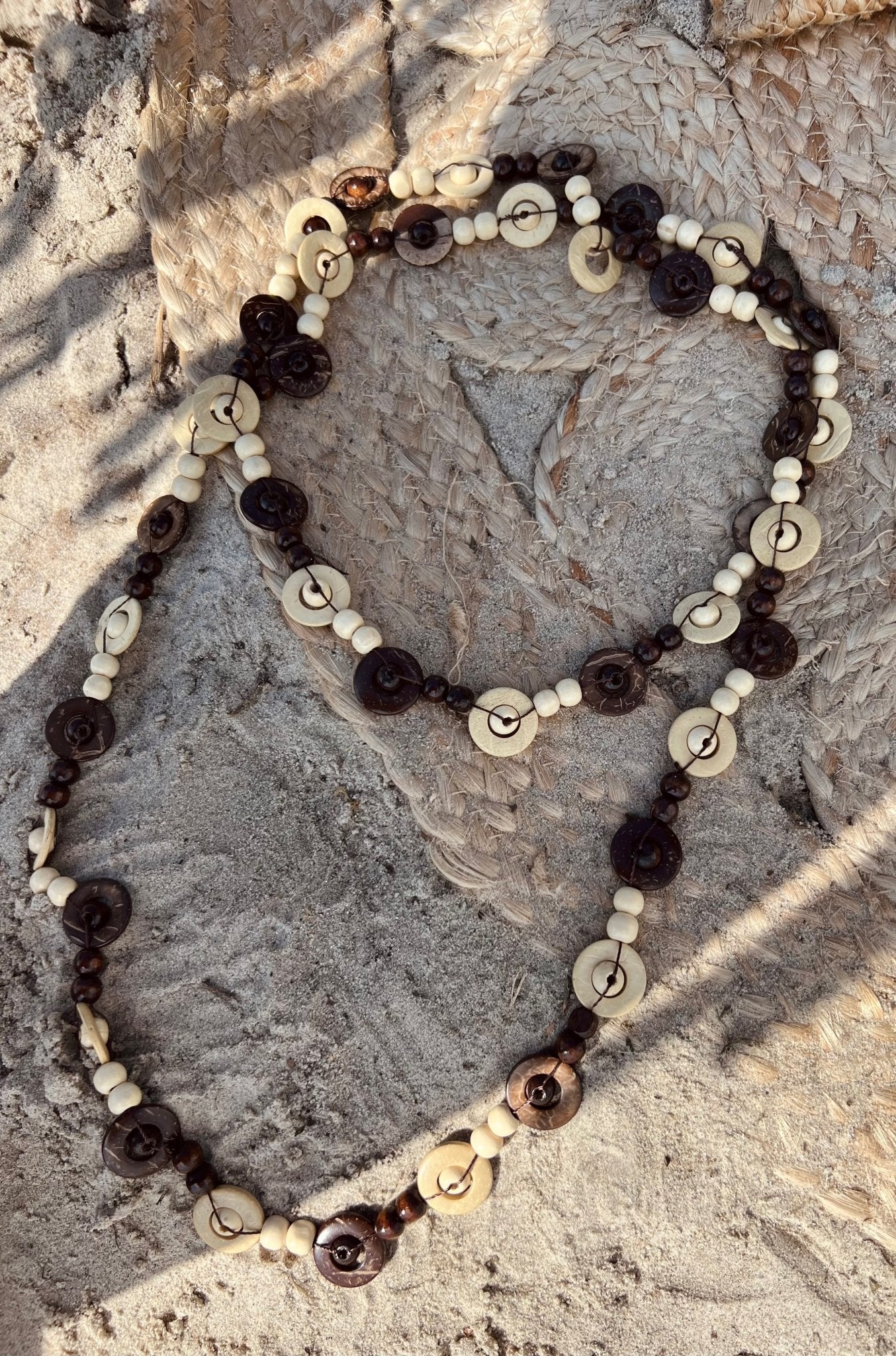 Lange ketting Dynamic - Beige/bruin - Corazón Boutique