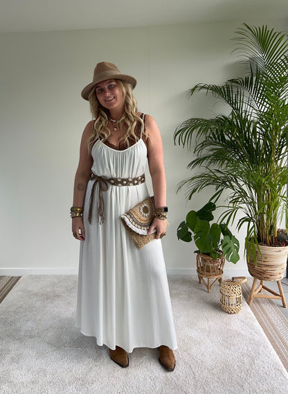 Maxi jurk Vanna - Ecru - Corazón Boutique