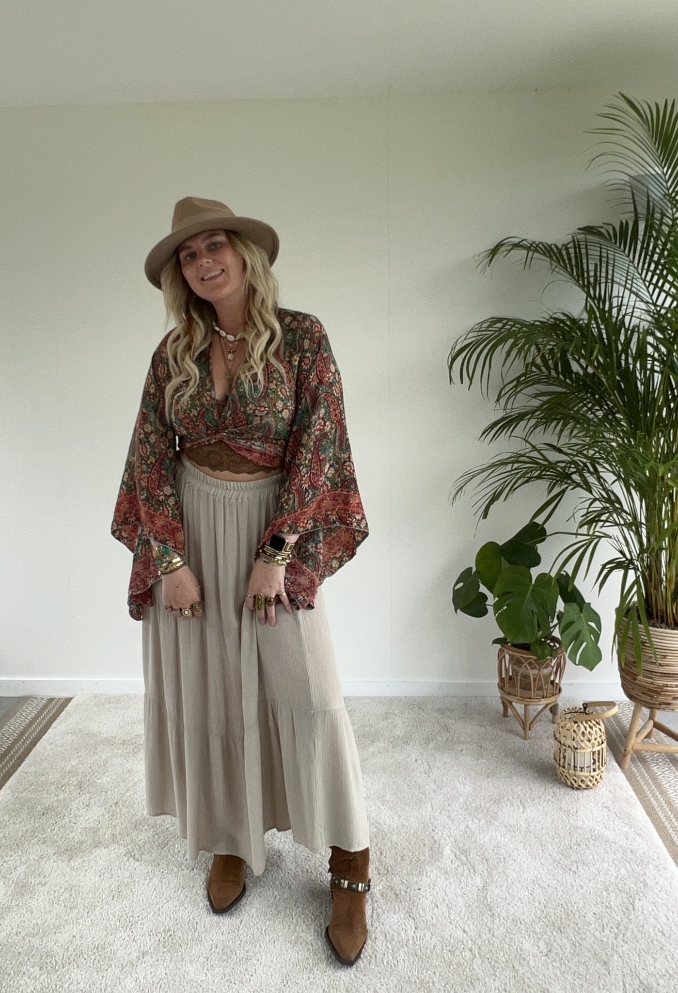 Maxi skirt Beach - Zand - Corazón Boutique