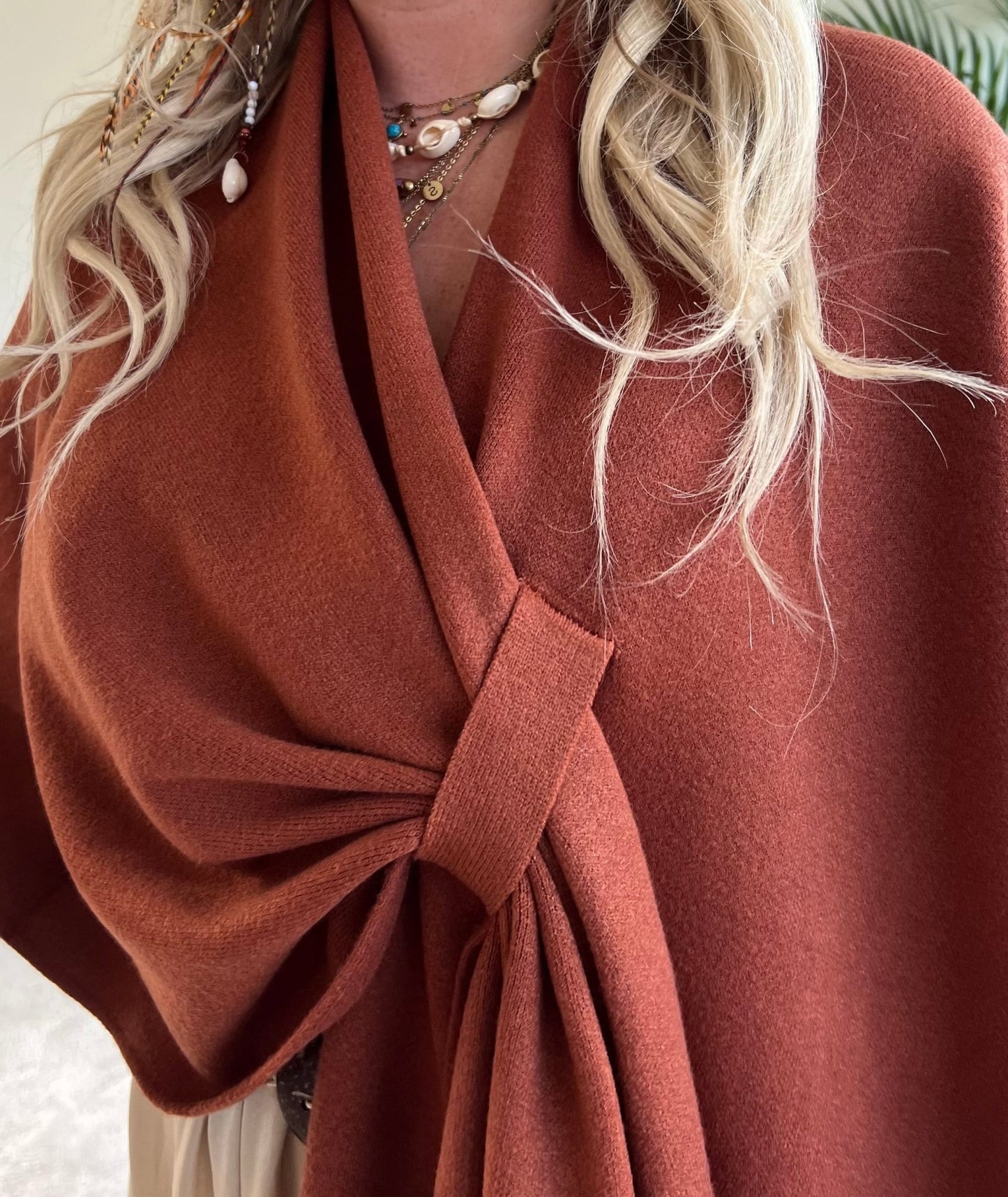 Poncho Cabrera - Terracotta - Corazón Boutique