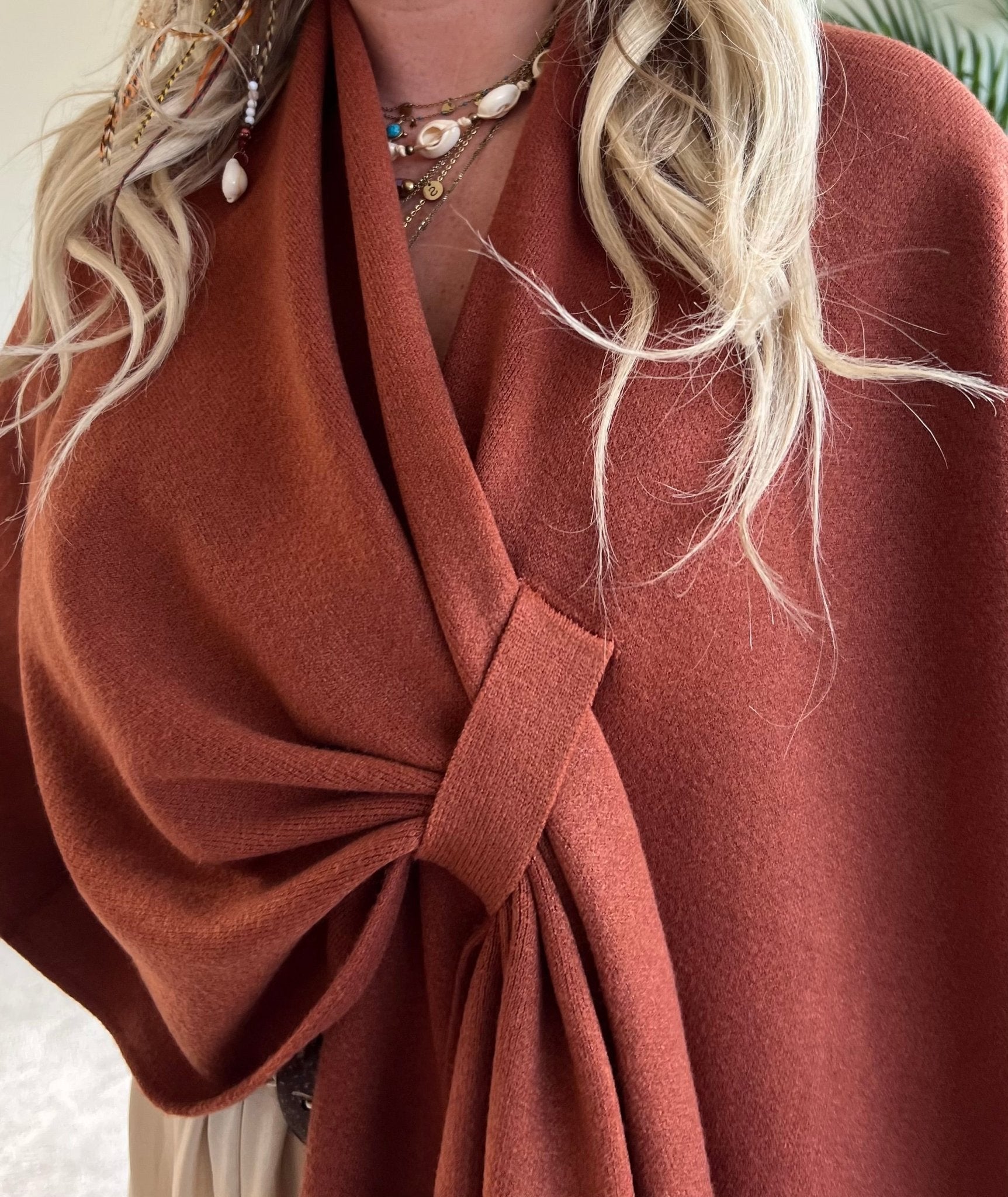 Poncho Cabrera - Terracotta - Corazón Boutique