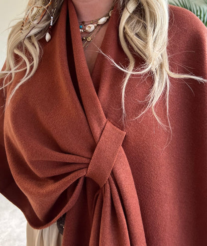 Poncho Cabrera - Terracotta - Corazón Boutique