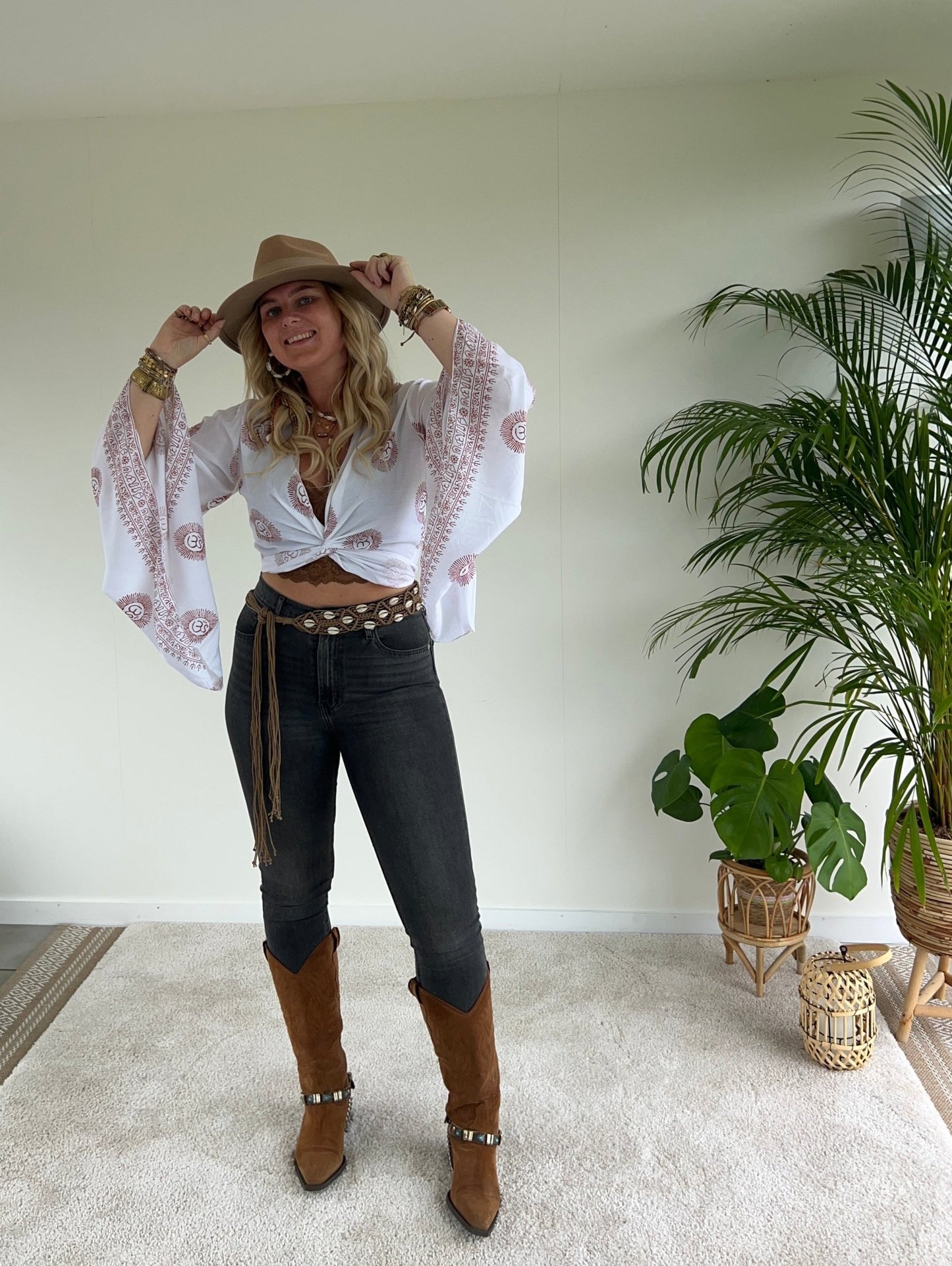 Wrap top Moana - Wit - Corazón Boutique